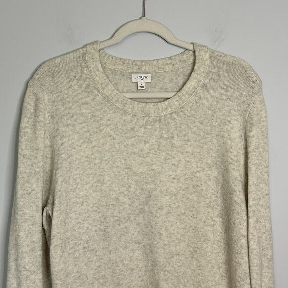 J. Crew Crew Neck Sweater Womens Size Large Gray Knit Pullover Soft Casual Cozy - Picture 2 of 8